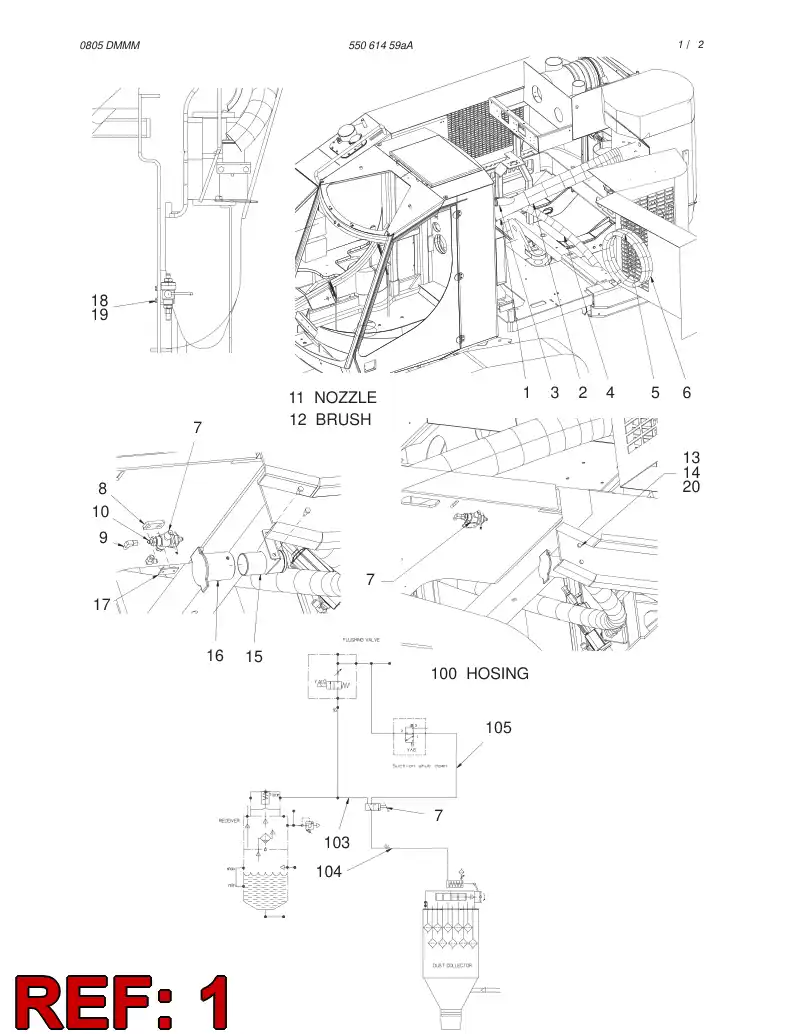 55058147 550 581 47 JUNCTION PIPE - Sandvik Technical Drawing