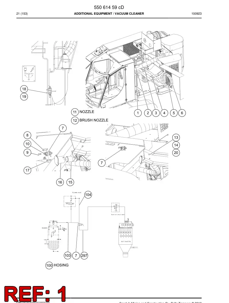 55058147a 550 581 47a Junction pipe - Sandvik Technical Drawing