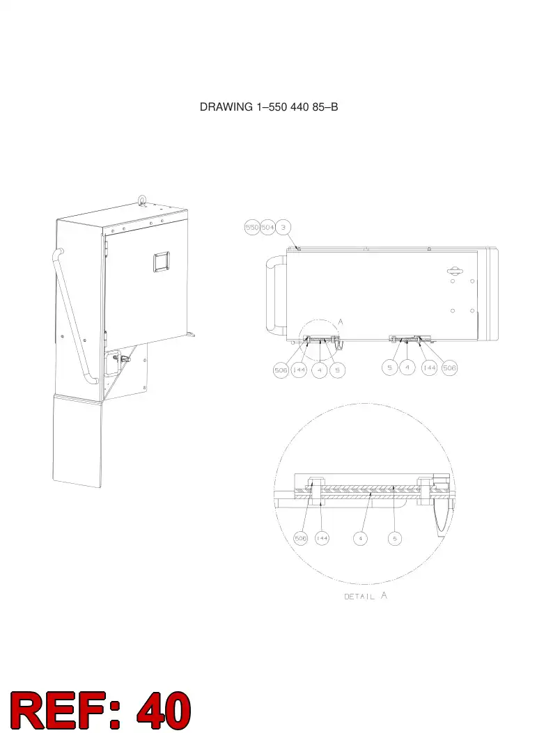 55058160 550 581 60 Sign - Sandvik Technical Drawing