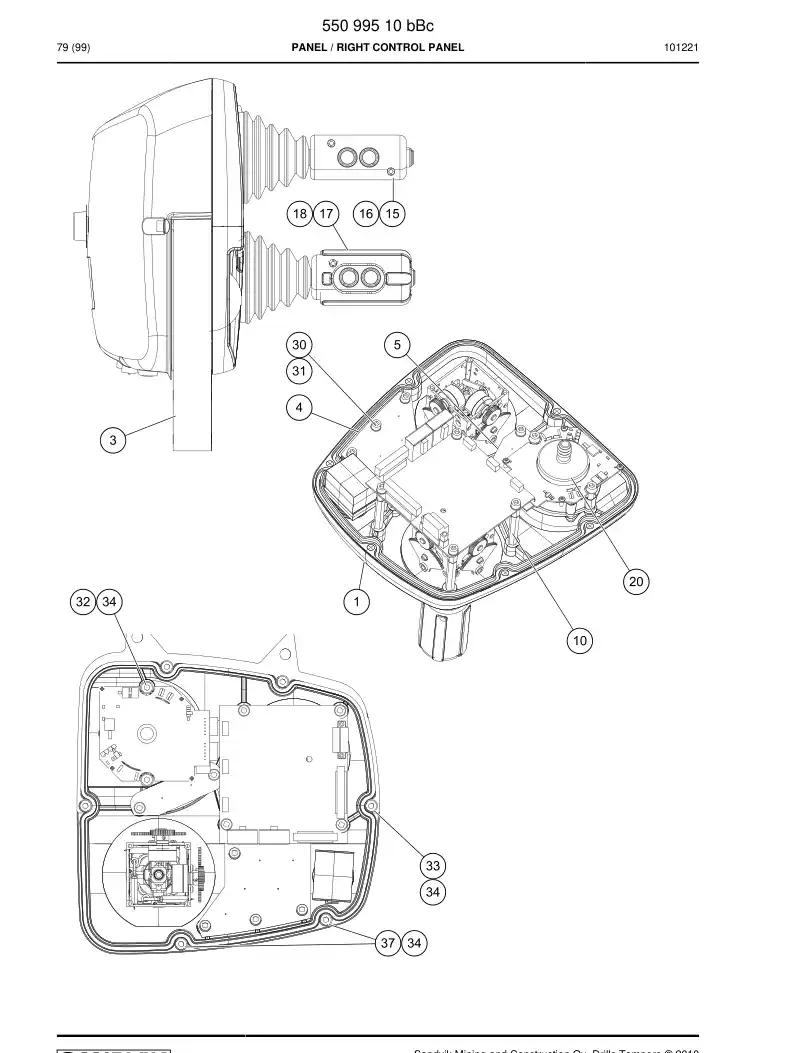 55058242 550 582 42 Circuit board - Sandvik Technical Drawing