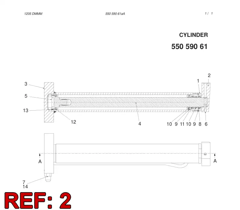 55058592 550 585 92 Jaw - Sandvik Technical Drawing