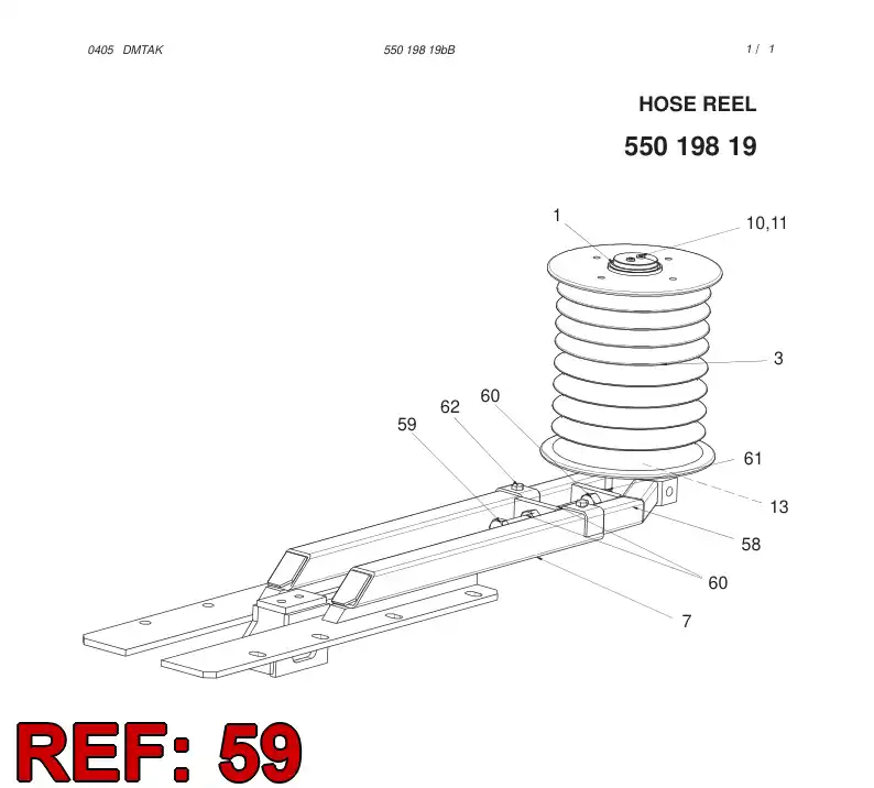 55058735 550 587 35 Screw - Sandvik Technical Drawing