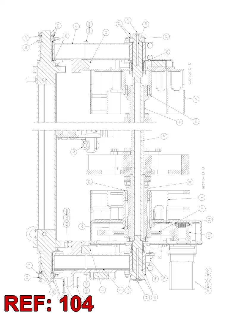 55058757 550 587 57 CYLINDER - Sandvik Technical Drawing