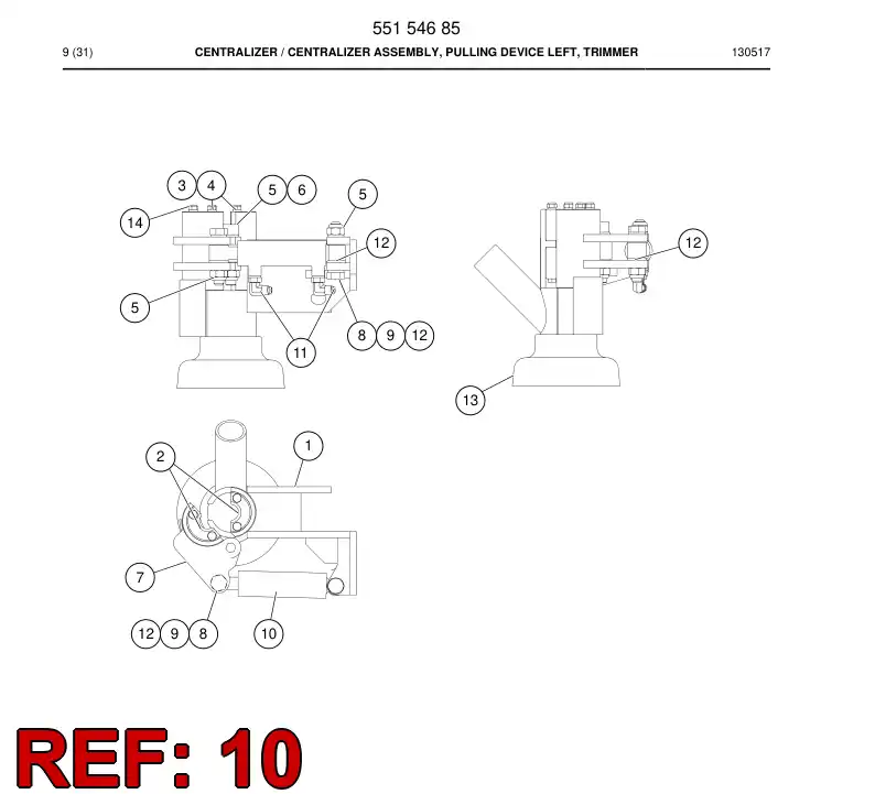 55058836a 550 588 36a Cylinder - Sandvik Technical Drawing
