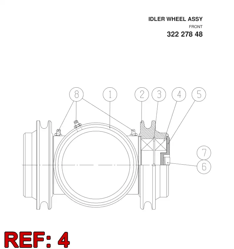 55059234 550 592 34 ROLLER BEARING - Sandvik Technical Drawing