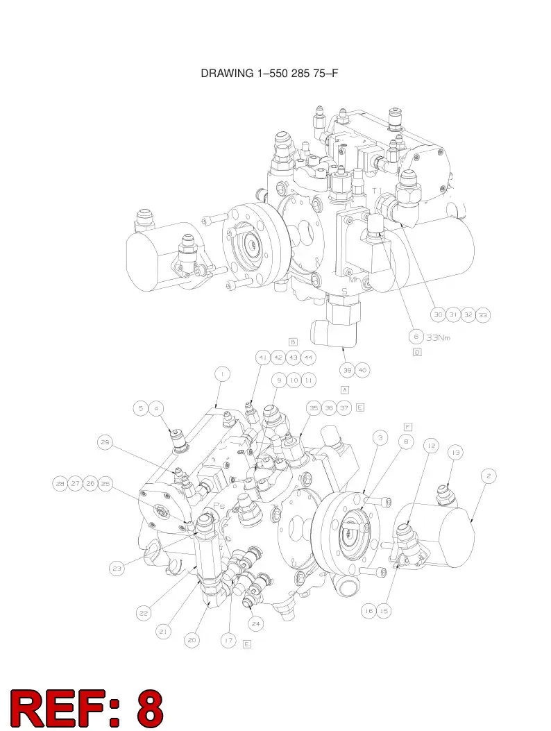 55059356 550 593 56 O-RING - Sandvik Technical Drawing