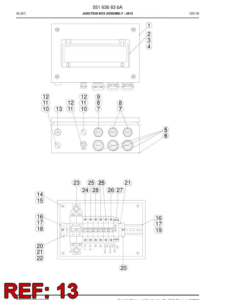 55059385a 550 593 85a Plug for vent hole - Sandvik Technical Drawing