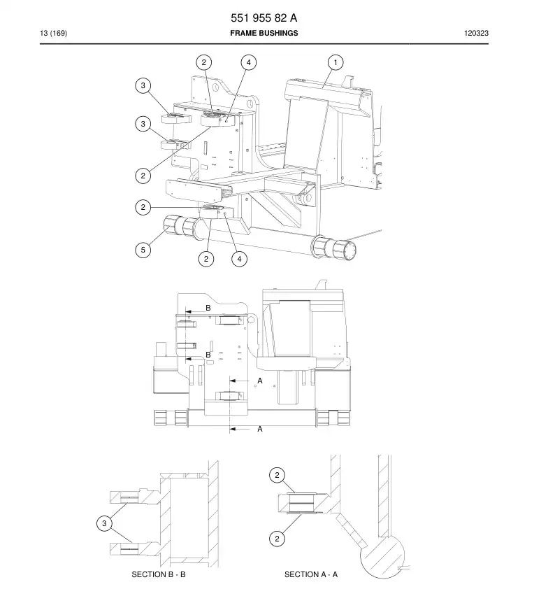 55059389 550 593 89 Bushing - Sandvik Technical Drawing
