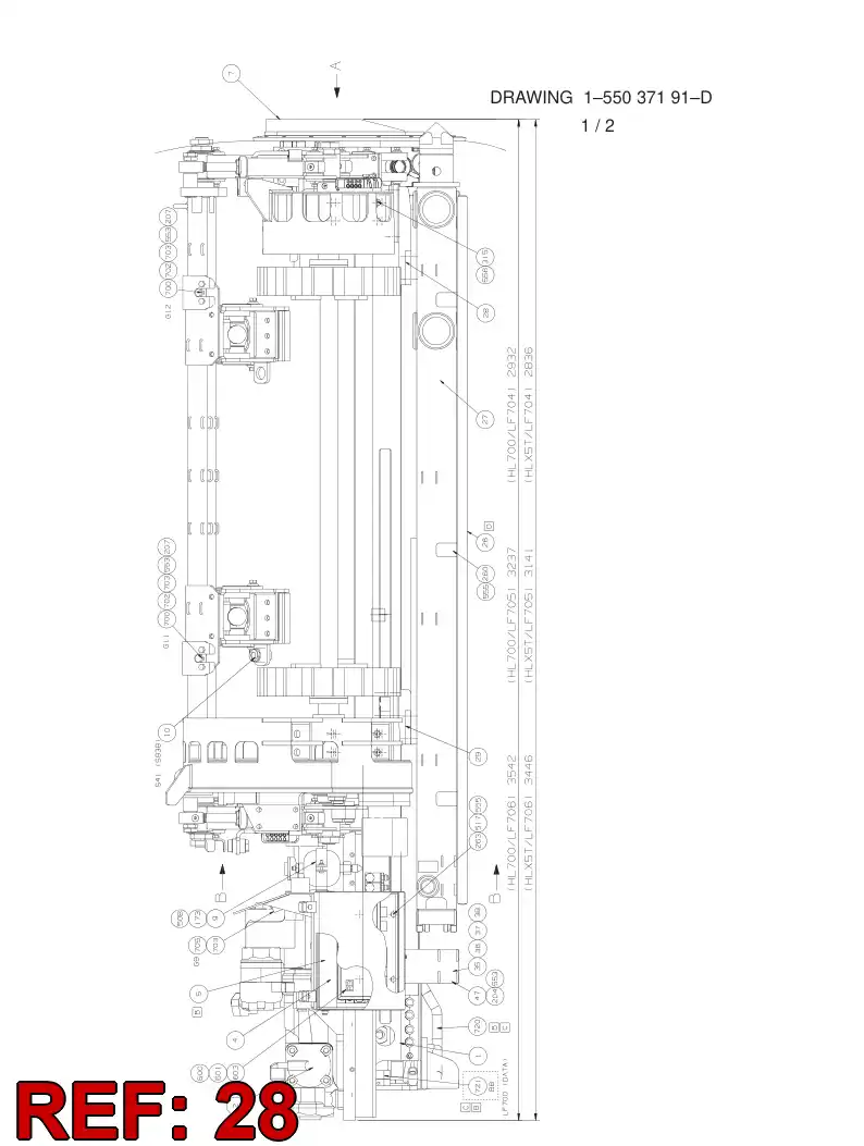 55059414 550 594 14 Supporting block - Sandvik Technical Drawing