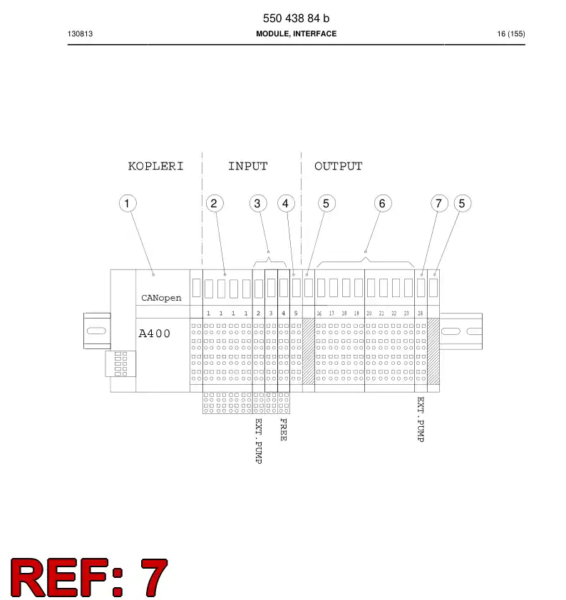 55059696 550 596 96 Module, Interface - Sandvik Technical Drawing