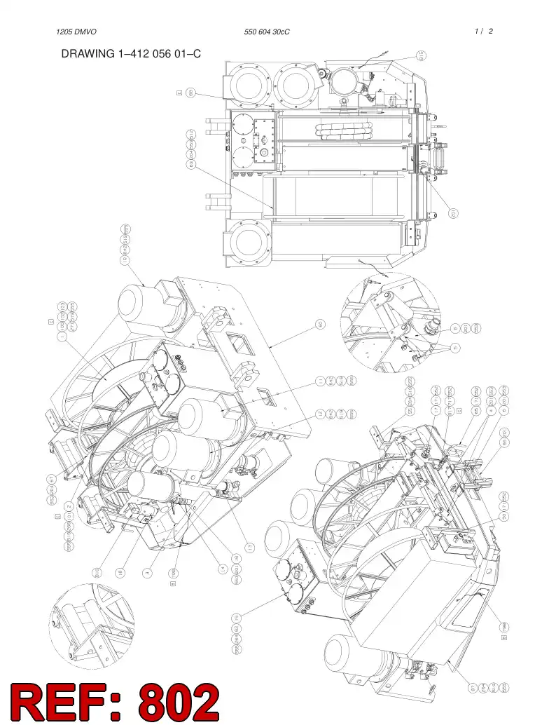 55059740 550 597 40 HOSING - Sandvik Technical Drawing