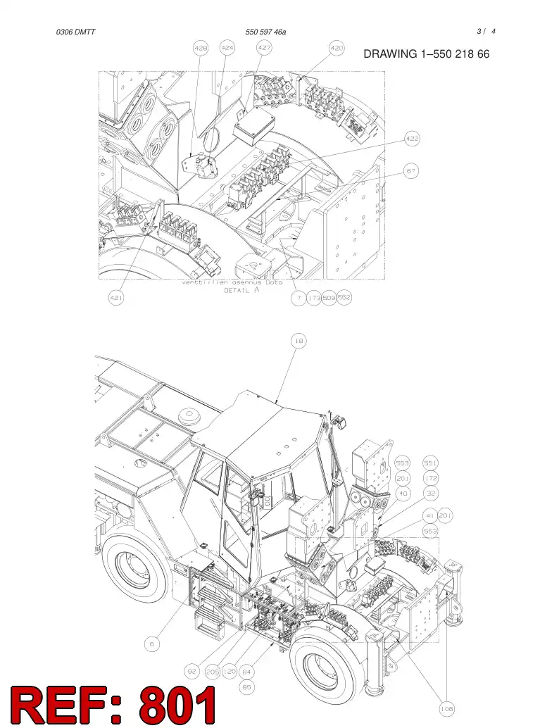 55059742 550 597 42 HOSING - Sandvik Technical Drawing