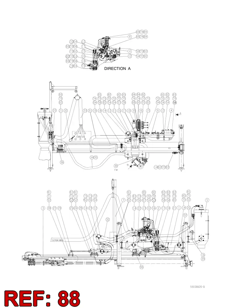 55059759 550 597 59 Supporting block - Sandvik Technical Drawing