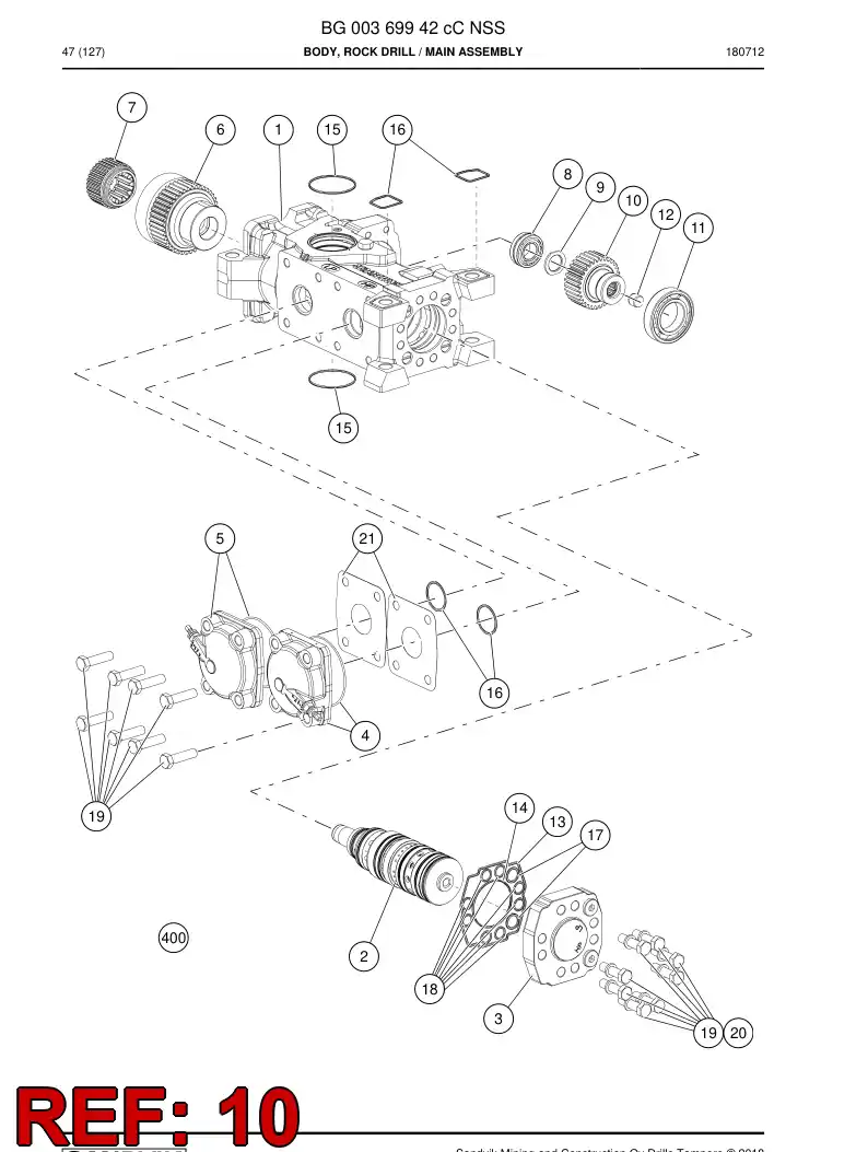 55059778d 550 597 78d Gearwheel - Sandvik Technical Drawing