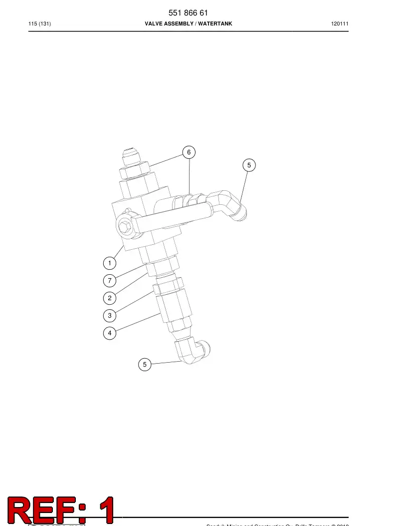 55059943 550 599 43 Ball valve - Sandvik Technical Drawing