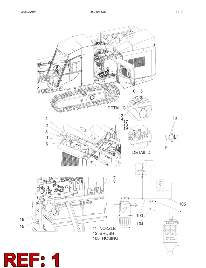 55060023 550 600 23 JUNCTION PIPE - Sandvik Technical Drawing