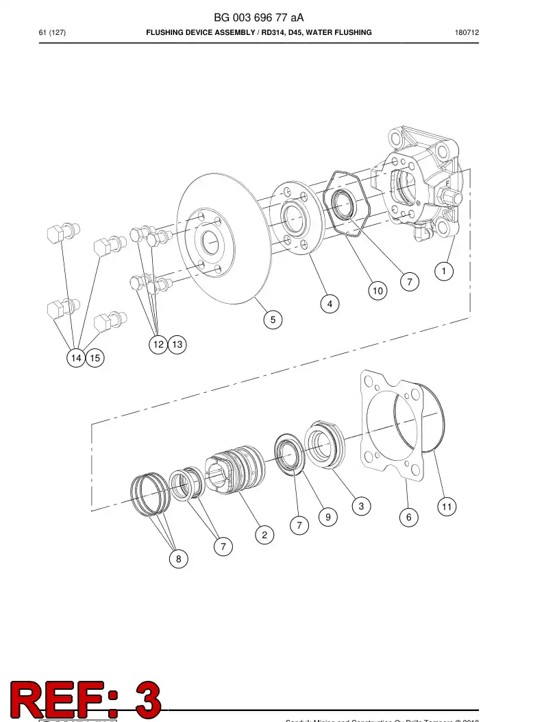 55060046a 550 600 46a Bushing, Shank - Sandvik Technical Drawing