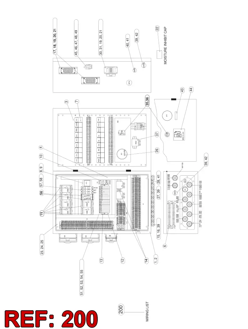 55060085 550 600 85 WIRING INSTRUCTION - Sandvik Technical Drawing
