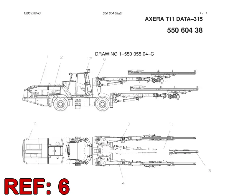 55060435 550 604 35 FINISHING MODULE - Sandvik Technical Drawing