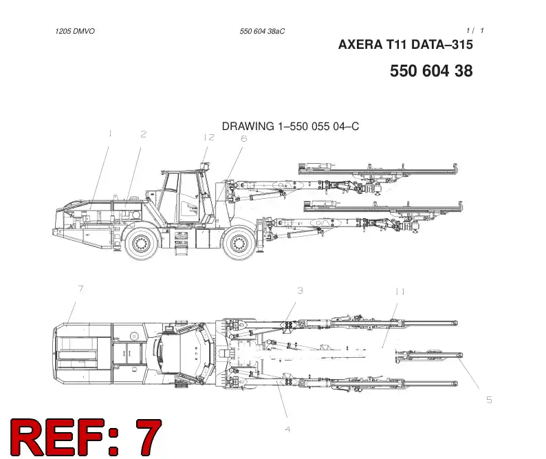 55060436 550 604 36 ELECTRIC MODULE - Sandvik Technical Drawing