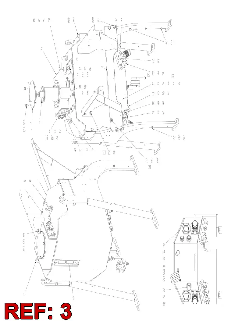 55060575 550 605 75 SPLASH SHIELD - Sandvik Technical Drawing