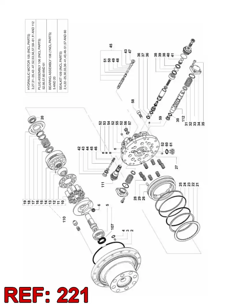 55060645 550 606 45 GEAR SHAFT - Sandvik Technical Drawing