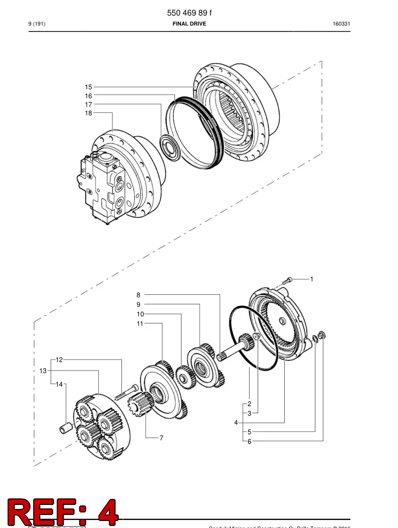 55060650a 550 606 50a Cover - Sandvik Technical Drawing