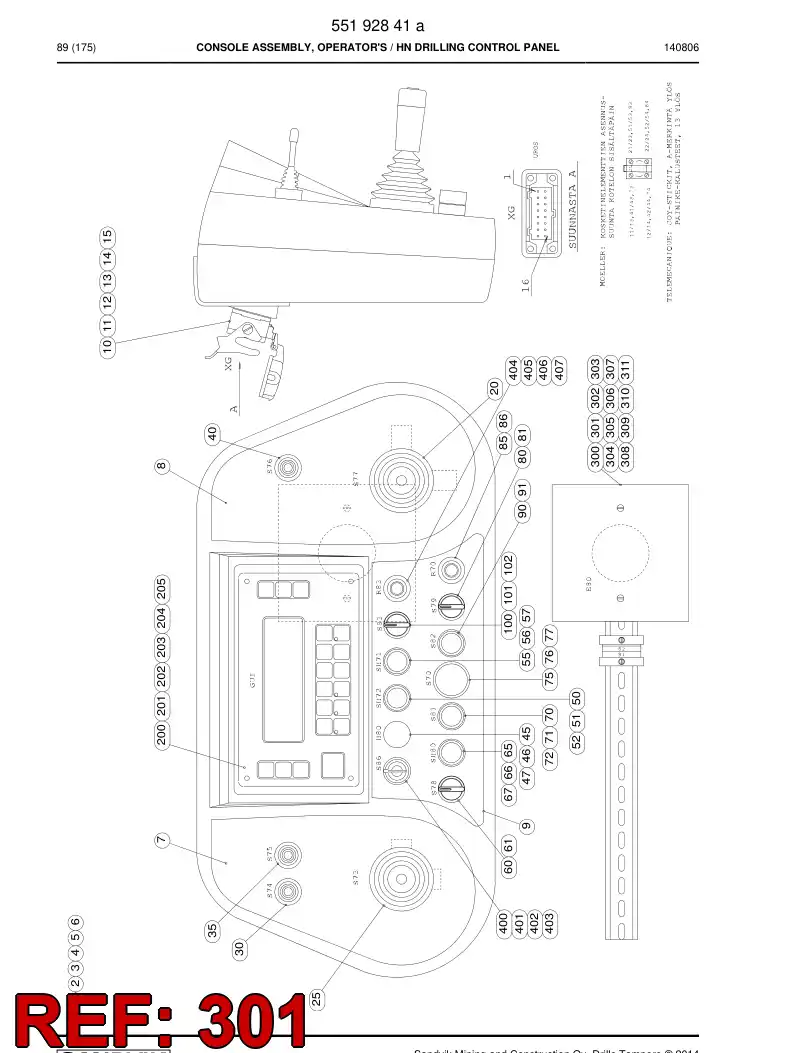 55060753a 550 607 53a RESISTENCIA DE CALENTAMIENTO - Sandvik Technical Drawing