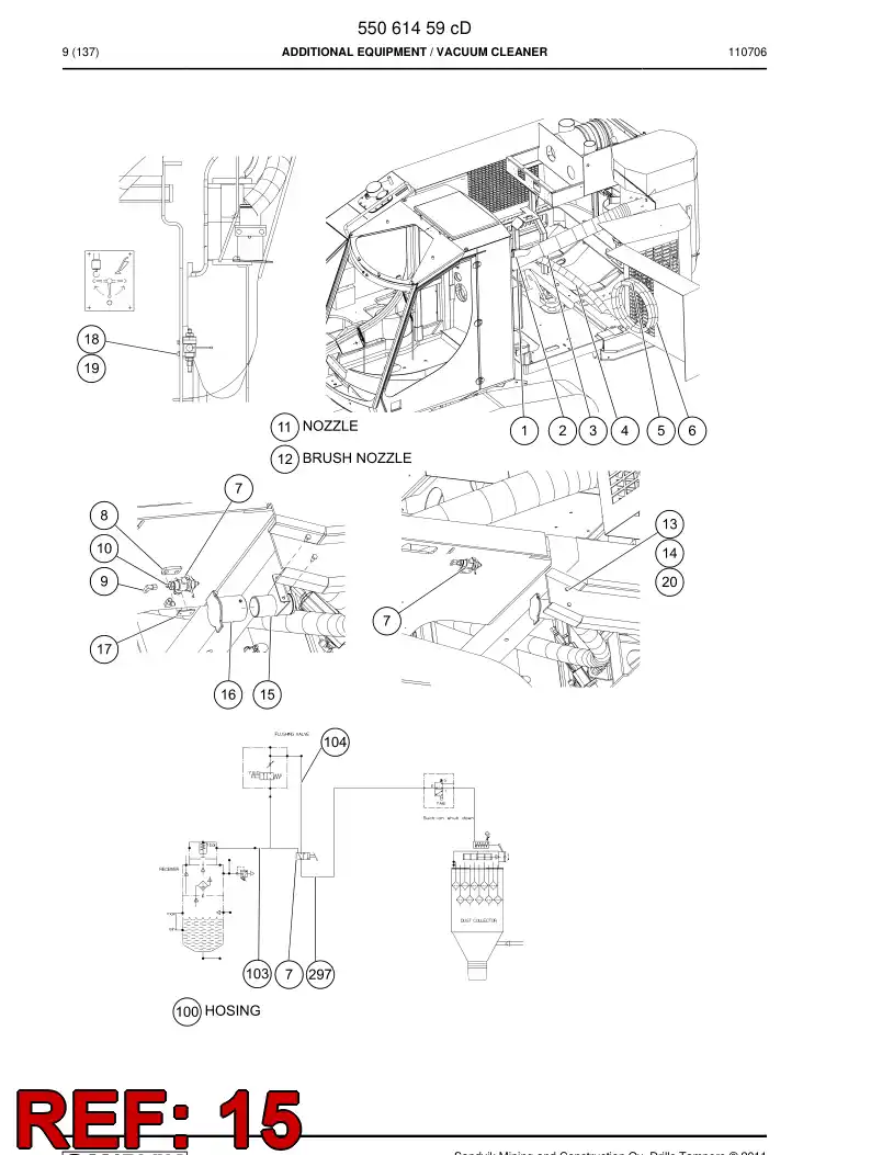 55060754a 550 607 54a Bracket, Mounting - Sandvik Technical Drawing