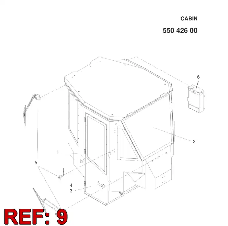 55060835 550 608 35 ELECTRICS KIT - Sandvik Technical Drawing