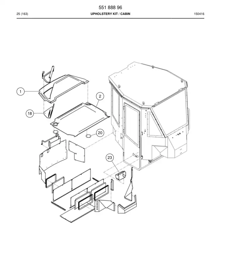 550 608 66 Cover, Rear - drawing