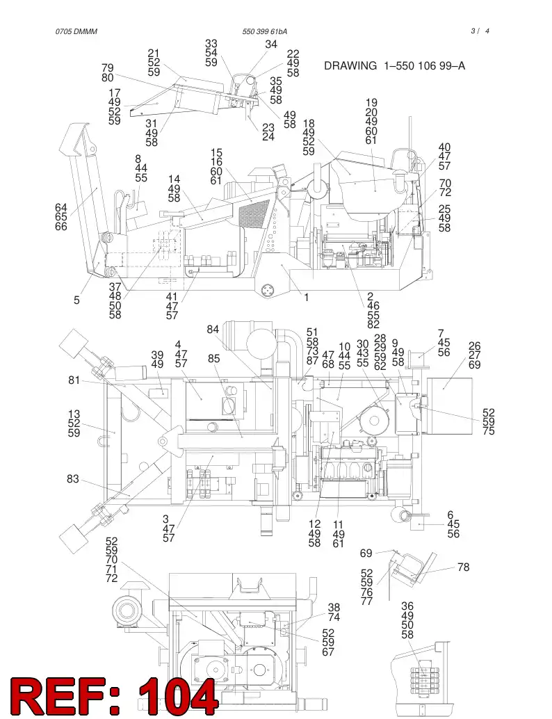 55061034 550 610 34 SECTION - Sandvik Technical Drawing