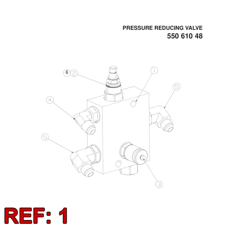 55061036 550 610 36 SECTION BODY - Sandvik Technical Drawing