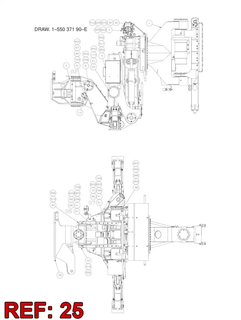 55061313 550 613 13 HOSE GUIDE - Sandvik Technical Drawing