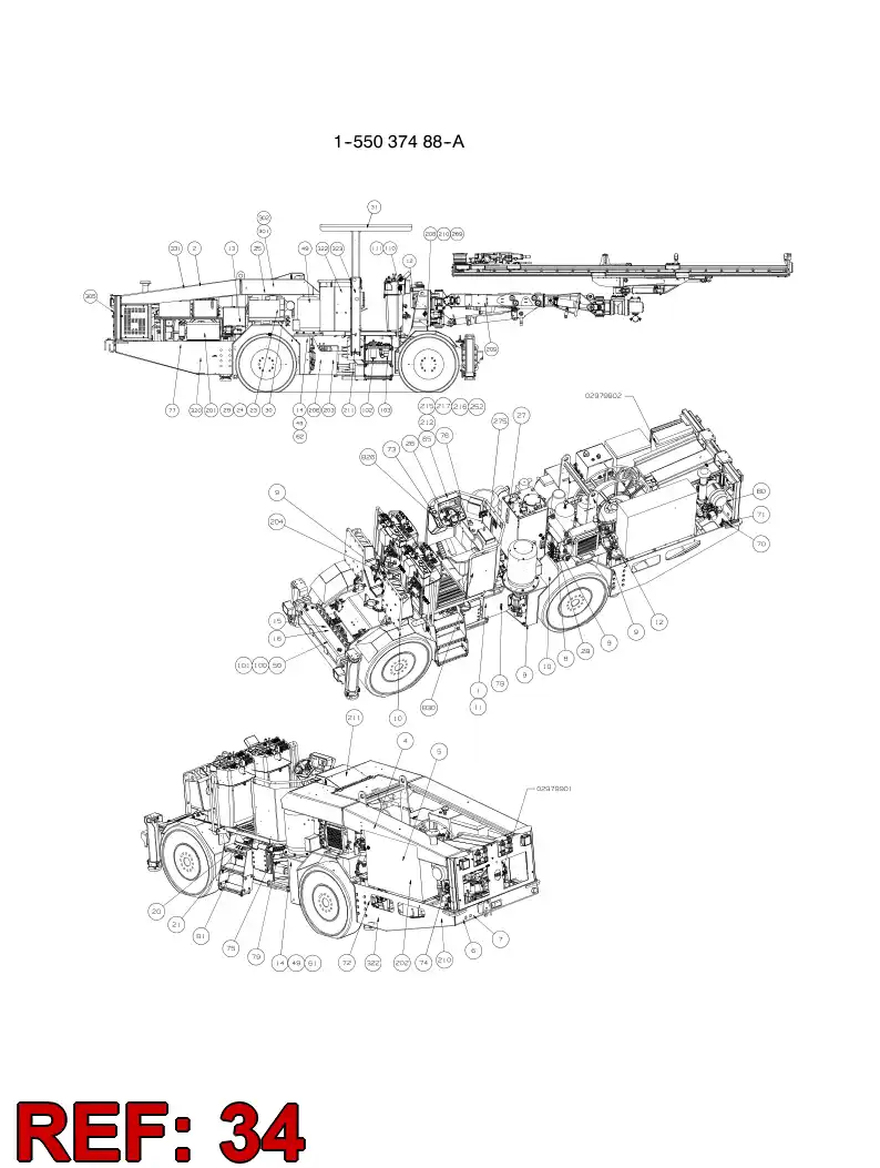 55061329 550 613 29 SIGN, WARNING PLATE TURKISH - Sandvik Technical Drawing