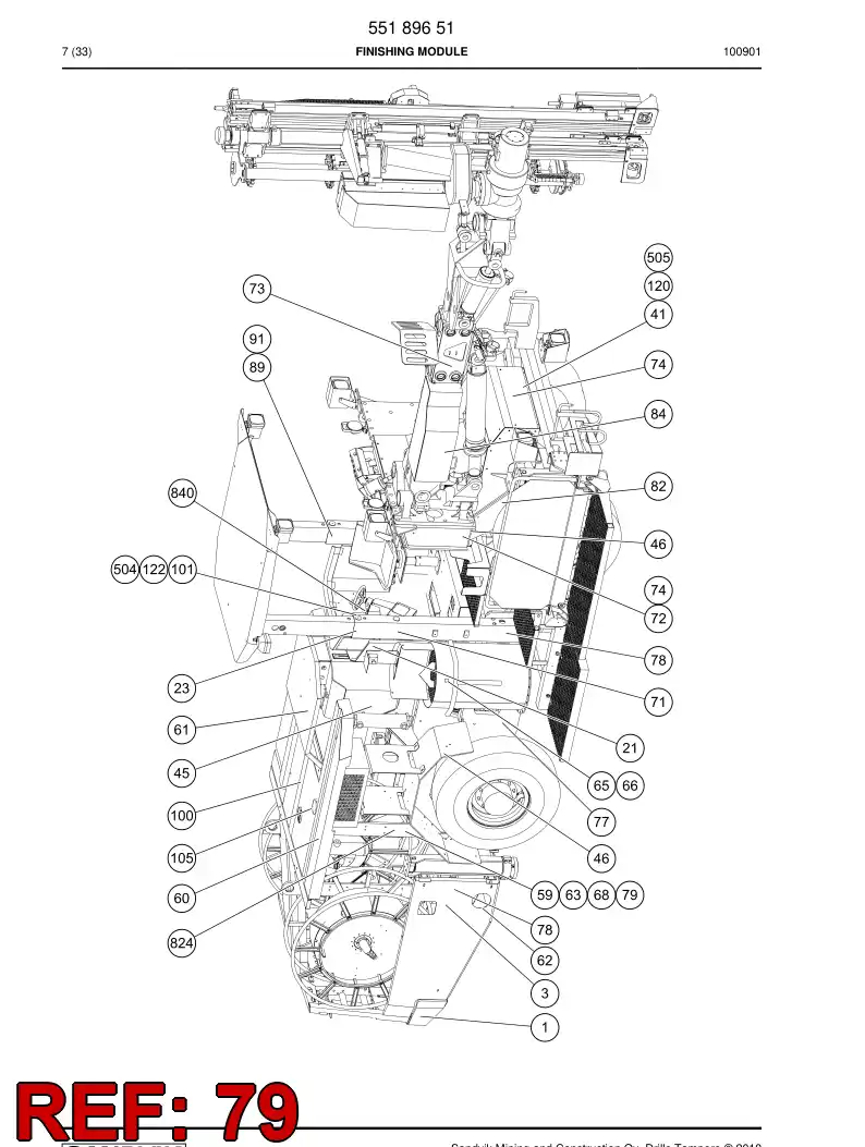 55061334 550 613 34 Sign - Sandvik Technical Drawing