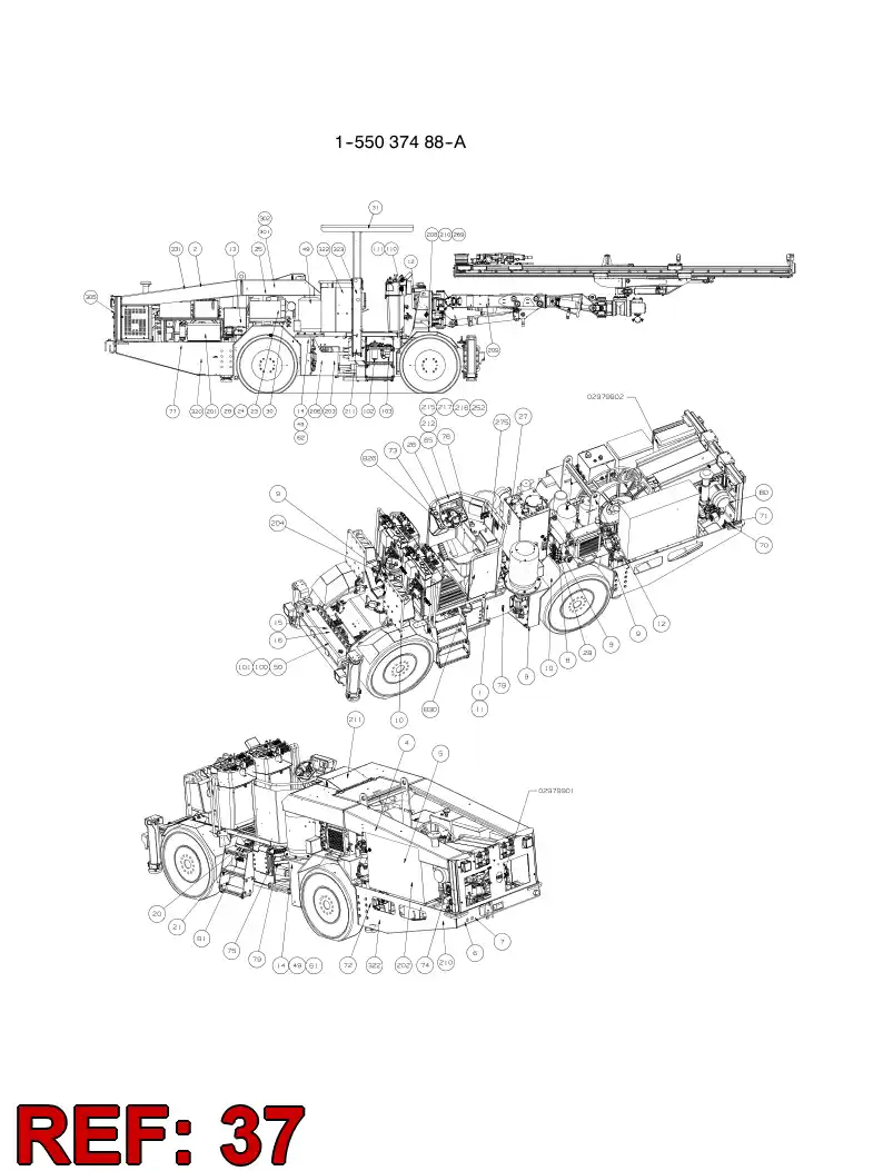 55061336 550 613 36 SIGN, WARNING PLATE TURKISH - Sandvik Technical Drawing