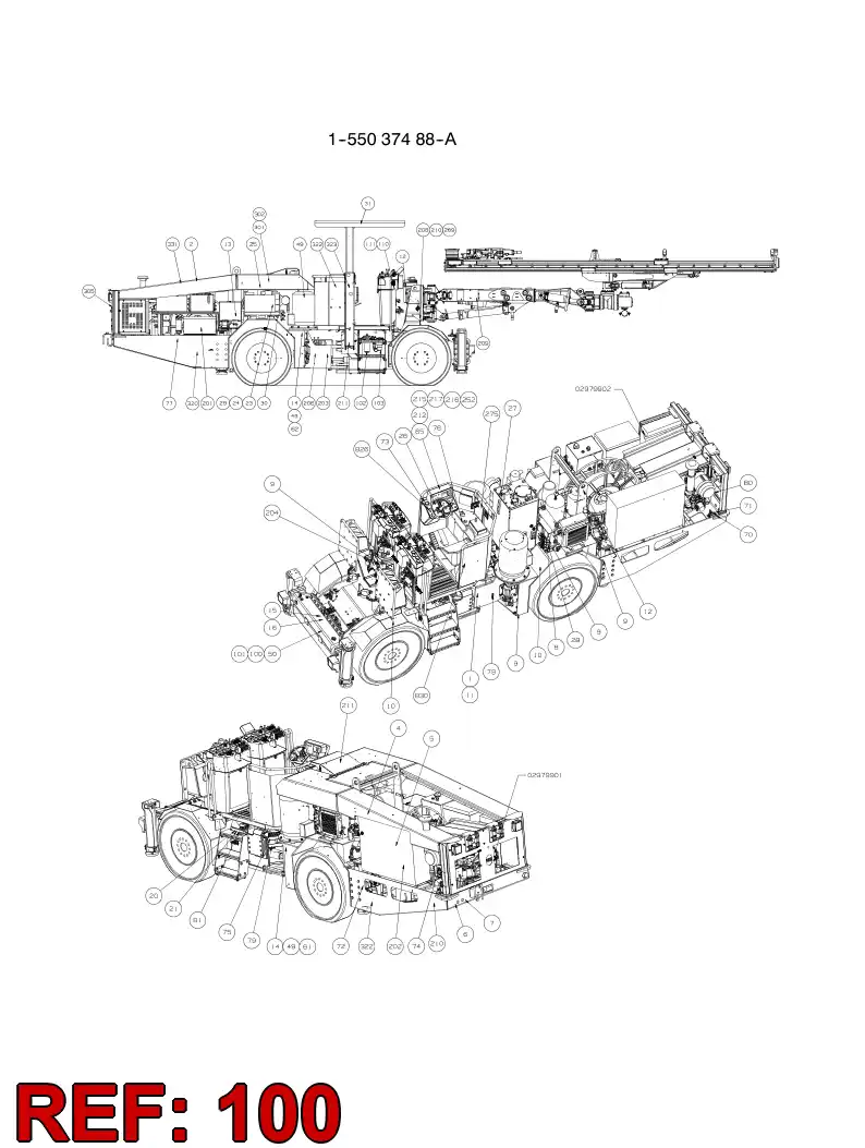 55061350 550 613 50 SIGN SET - Sandvik Technical Drawing