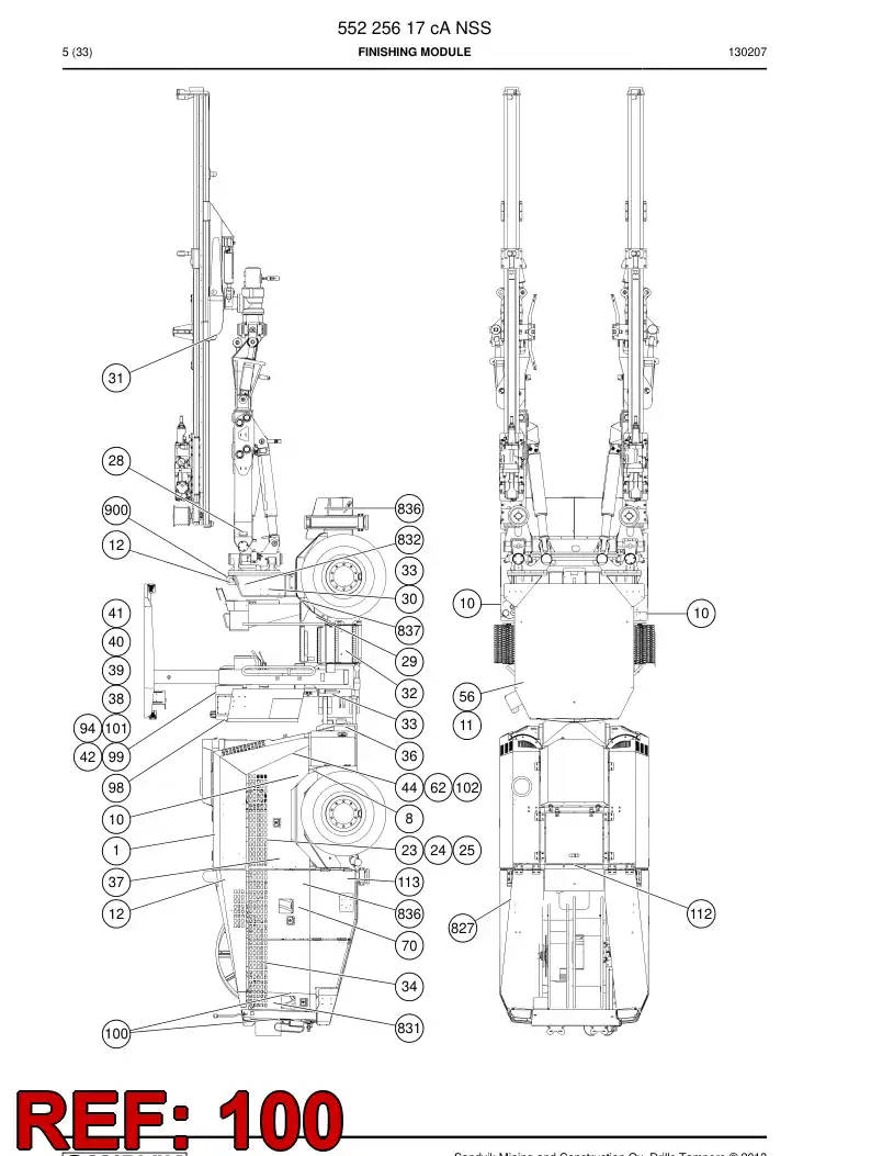 55061350a 550 613 50a Sign set - Sandvik Technical Drawing