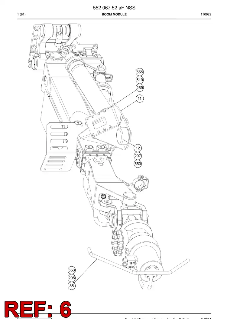 55061356a 550 613 56a Cover - Sandvik Technical Drawing