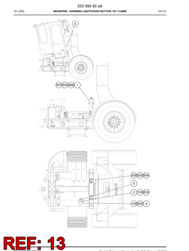 55061410 550 614 10 Sign - Sandvik Technical Drawing