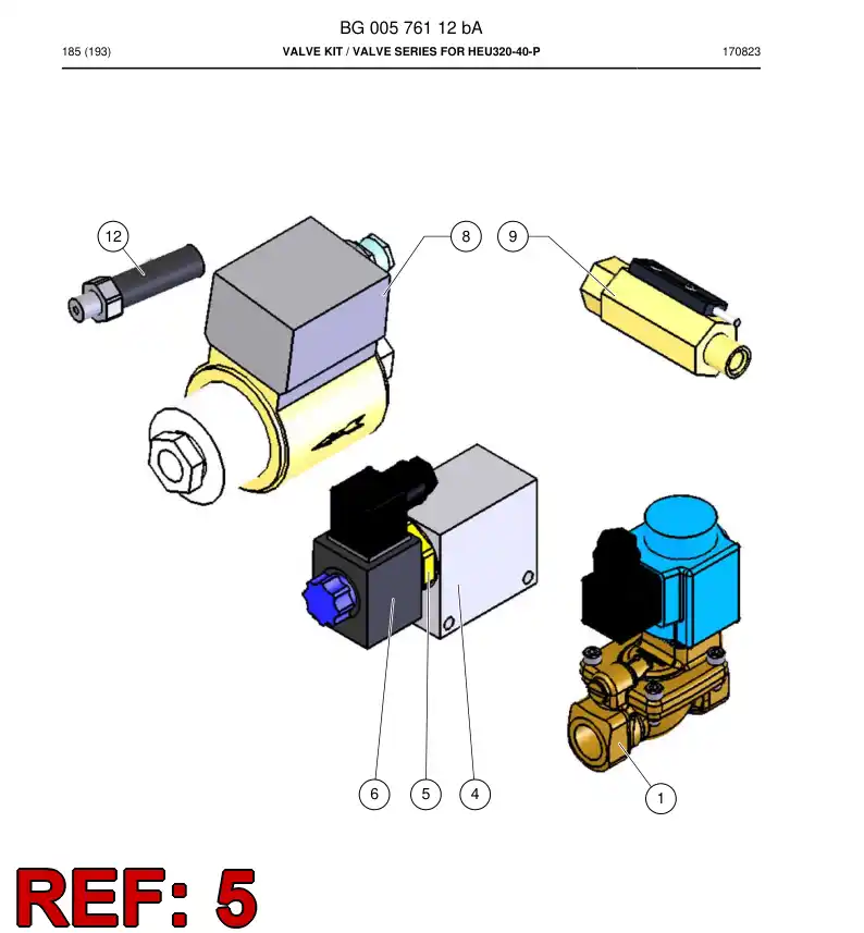 55061463a 550 614 63a Valve - Sandvik Technical Drawing