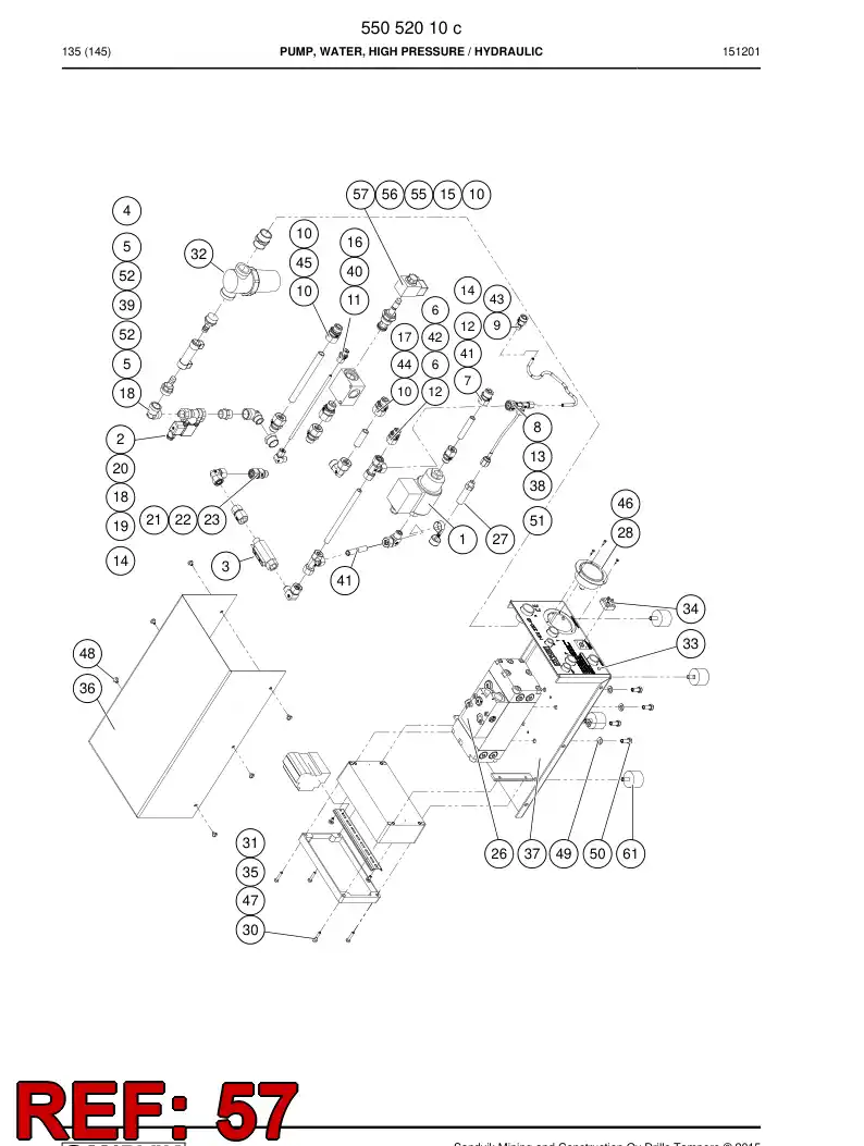 55061465 550 614 65 Coil - Sandvik Technical Drawing