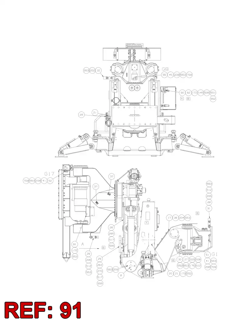55061479 550 614 79 SENSOR ASSEMBLY - Sandvik Technical Drawing
