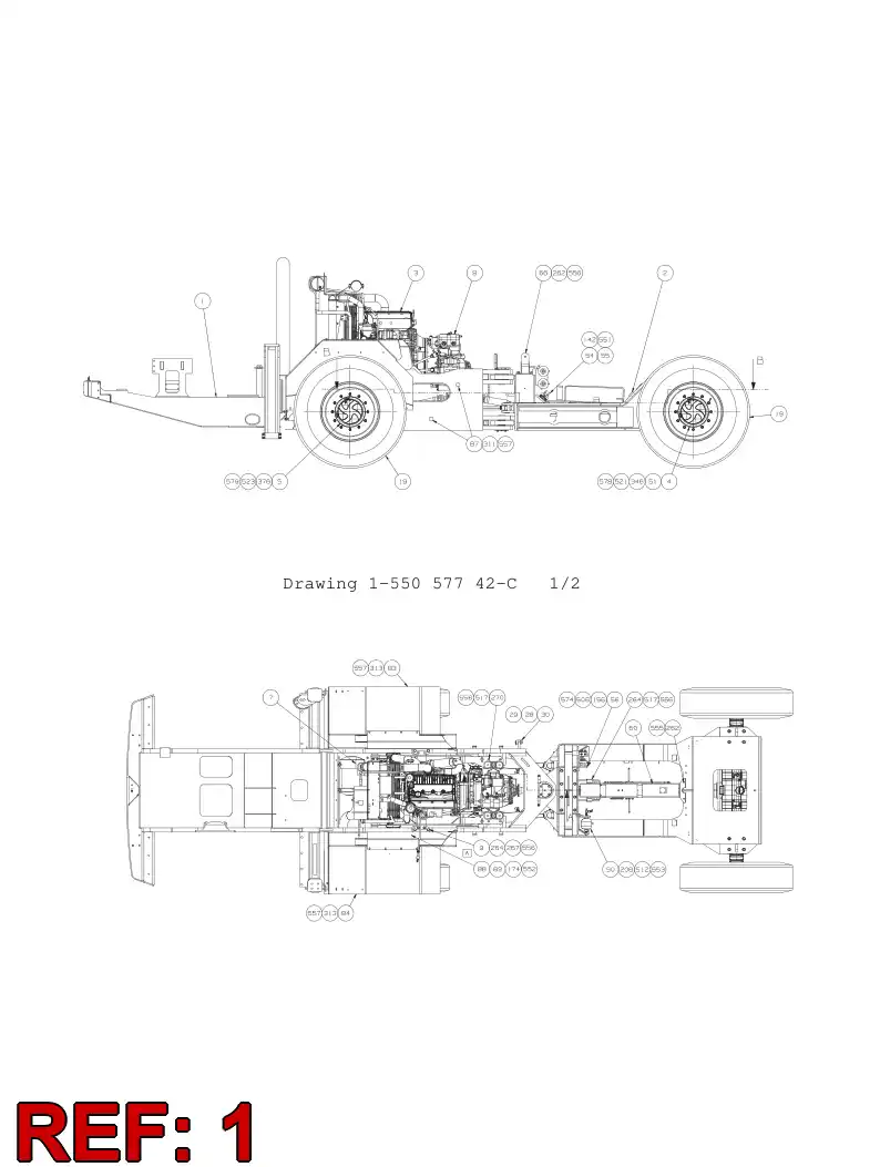 55061556 550 615 56 REAR FRAME MACHINING - Sandvik Technical Drawing