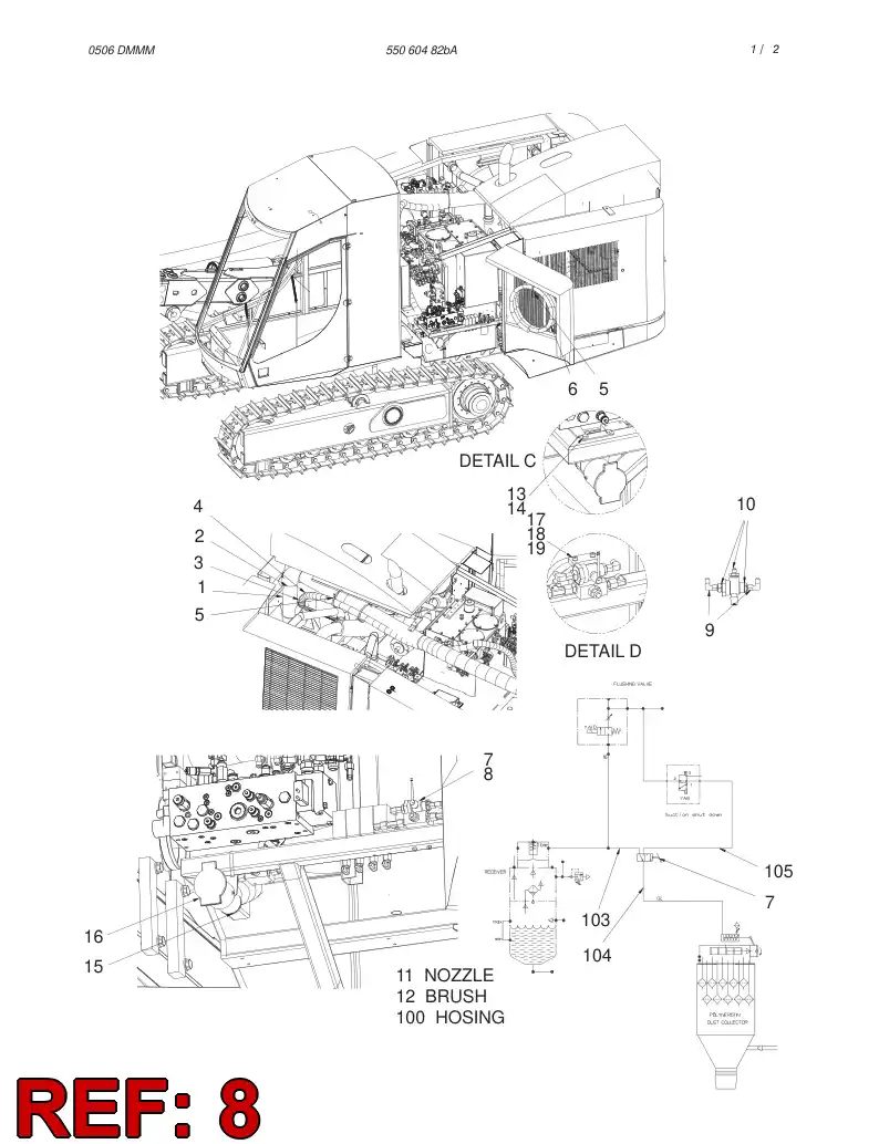 55061721 550 617 21 BASEPLATE CUP - Sandvik Technical Drawing