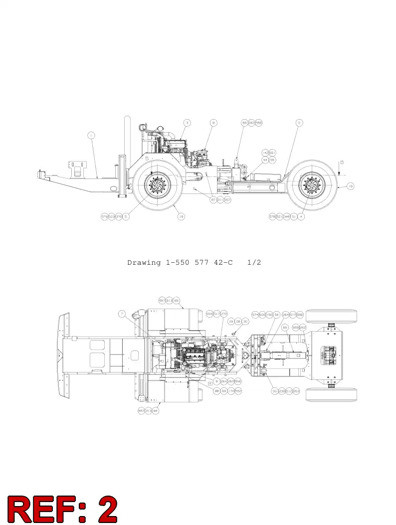 55061907 550 619 07 FRONT BODY - Sandvik Technical Drawing
