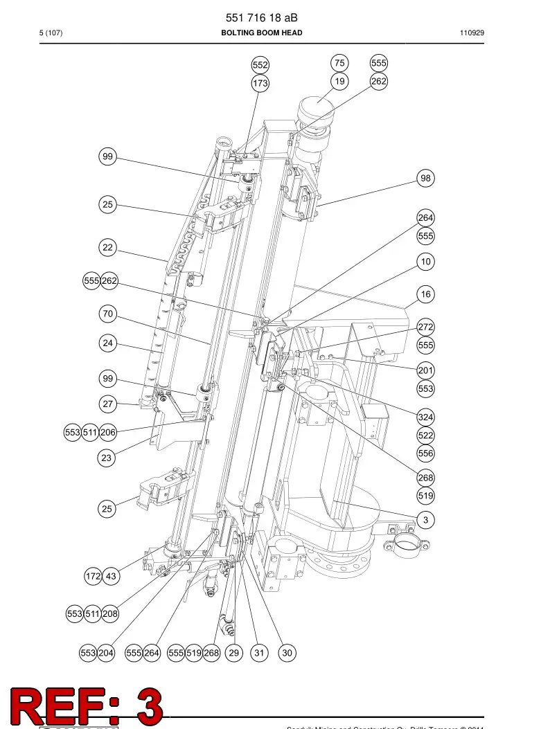 55061917 550 619 17 Body - Sandvik Technical Drawing