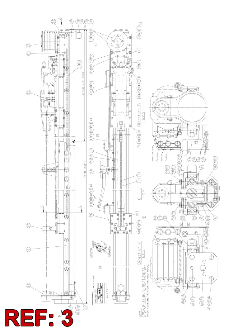 55061926 550 619 26 WIRE ROPE - Sandvik Technical Drawing