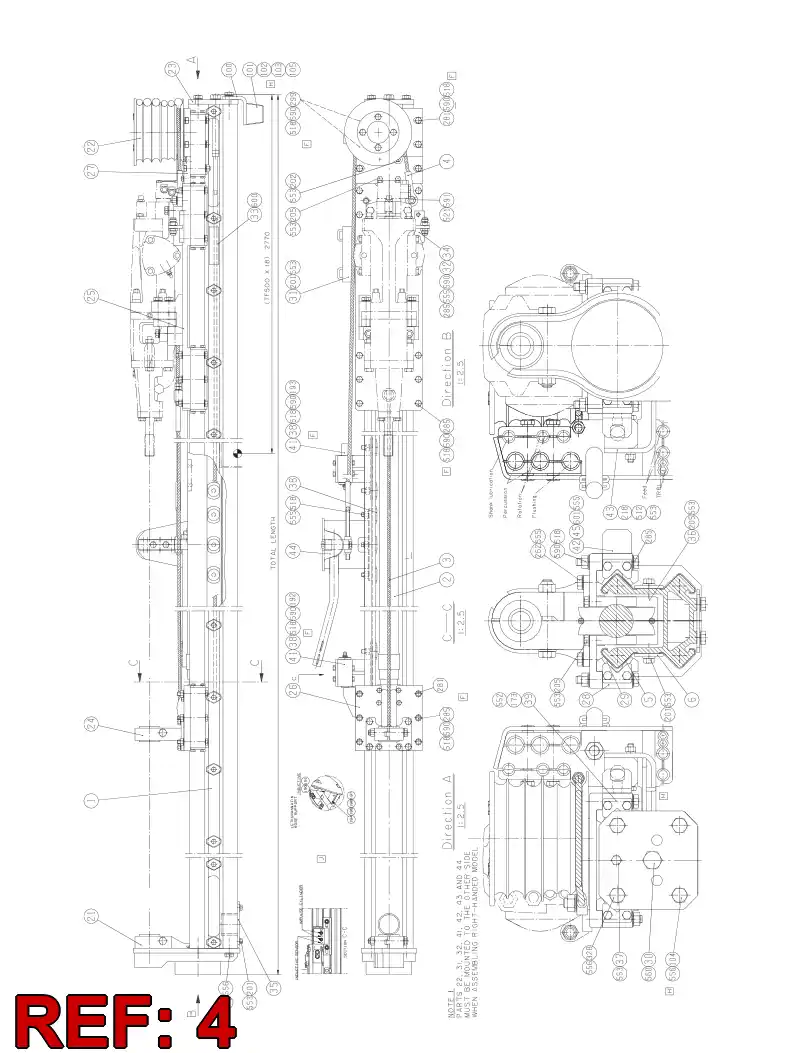 55061927 550 619 27 WIRE ROPE - Sandvik Technical Drawing